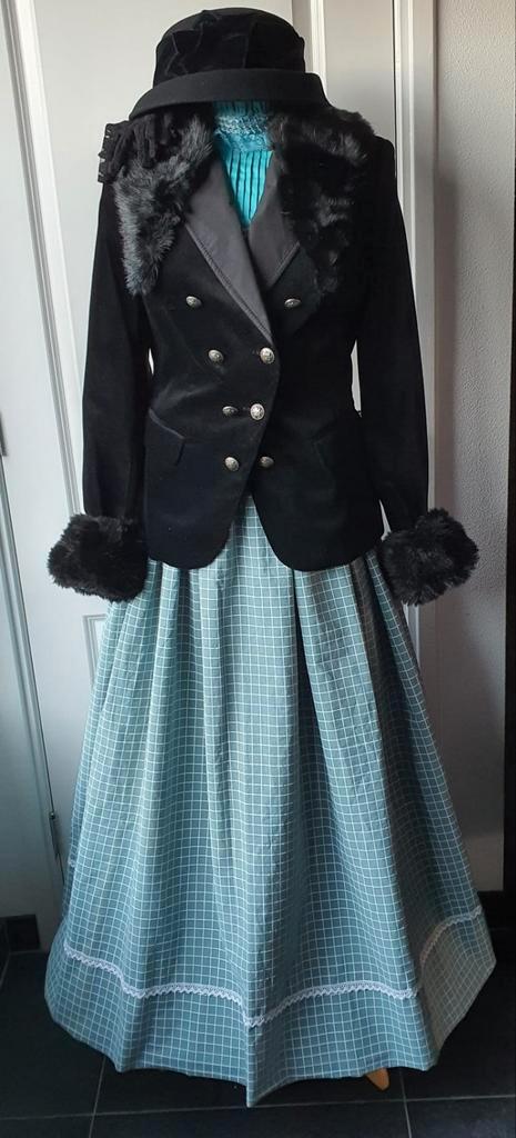 Charles Dickens Kledingset Maat 38 (Nr 11), Kleding | Dames, Jurken, Zo goed als nieuw, Maat 38/40 (M), Zwart, Onder de knie, Ophalen of Verzenden