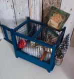 Oud vogelkooitje brocante met glaasjes, Ophalen of Verzenden