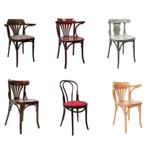 Horeca Thonet stoelen houten vintage cafe stoelen  507, 5 krukken of meer, Ophalen of Verzenden, Gebruikt