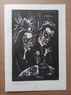 Erich Heckel houtsnede litho prent, Antiek en Kunst, Verzenden