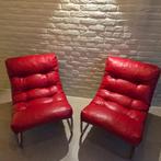 2 vintage IKEA Pixi stoelen 1970 Gillis Lundgren ontwerp, Huis en Inrichting, Fauteuils, Ophalen, Minder dan 75 cm, Vintage, Leer