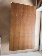 Multifunctioneel walnoot bruin hout salontafel, Huis en Inrichting, Tafels | Salontafels, Ophalen, Gebruikt, 50 tot 100 cm, Eikenhout