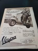 Advertentie Vespa scooter rasechte bergbeklimmer 1955, Ophalen of Verzenden, Zo goed als nieuw, Overige typen