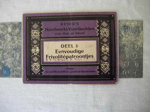 Beyer's Handwerks Voorbeelden Deel 5 Frivolitépatroontjes, Boeken, Hobby en Vrije tijd, Gelezen, Breien en Haken, Verzenden