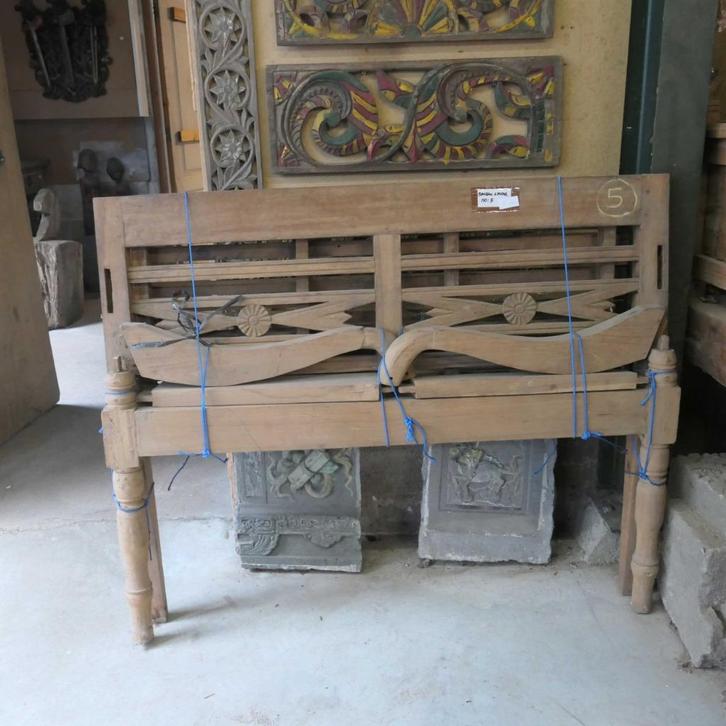 Tuinbank RQ33 teakhouten stationsbank terras bank teak hout, Antiek en Kunst, Antiek | Meubels | Stoelen en Banken, Ophalen of Verzenden