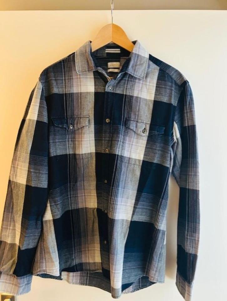 ESPRIT Blouses lange mouw - 2x gedragen, als nieuw, Kleding | Heren, Overhemden, Zo goed als nieuw, Halswijdte 41/42 (L), Blauw