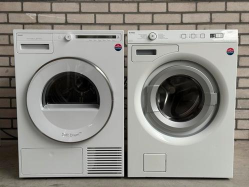 Asko Soft Drum Setje Wasmachine Warmtepompdroger 8KG A+++, Witgoed en Apparatuur, Wasdrogers, Refurbished, Overige typen, Voorlader