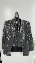 Escada Margaretha Ley Twinset Glitter Maat 40, Maat 38/40 (M), Zwart, Escada, Ophalen of Verzenden