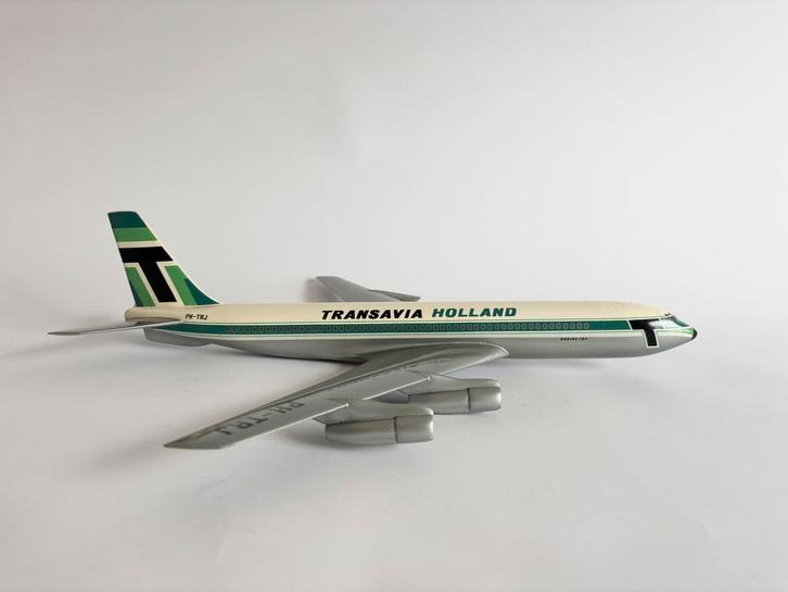 Modelvliegtuig Boeing 707 Transavia Holland, Matthys Verkuyl, Verzamelen, Luchtvaart en Vliegtuigspotten, Gebruikt, Schaalmodel