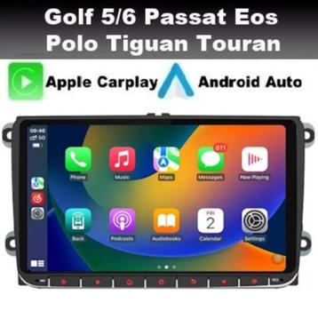 VW Polo Golf 9'' android 13 navigatie wifi carplay RNS dab+ beschikbaar voor biedingen