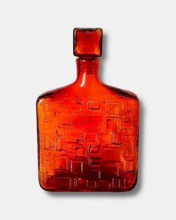 Leuke Glazen Karaf Empoli ( retro, vintage design ) beschikbaar voor biedingen