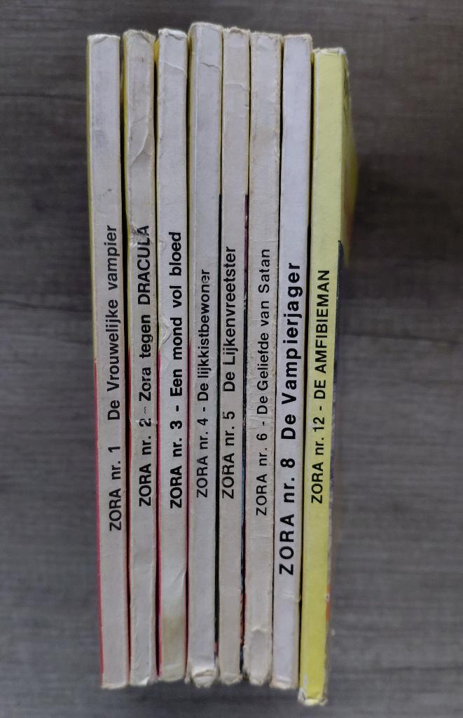8x Zora Ero strips Lucifera Jacula Maghella Hessa Bianca Yra, Boeken, Stripboeken, Gelezen, Meerdere stripboeken, Verzenden