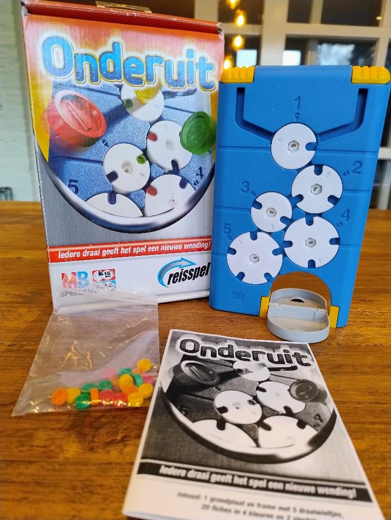 Onderuit reisspel, Een of twee spelers, Ophalen of Verzenden, Zo goed als nieuw, MB Spellen