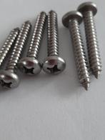 100 st RVS zelftappers kruiskop 4,8 x 50 mm parkers, Ophalen of Verzenden, Nieuw