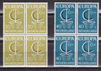 Nederland NVPH nr. 868-869 Postfris in blokken van vier   , Verzenden, Na 1940, Postfris