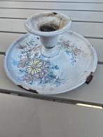 Emaille beschildere kandelaar, Ophalen of Verzenden