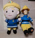 Brandweerman Sam & Jenny knuffels, Kinderen en Baby's, Speelgoed | Knuffels en Pluche, Ophalen, Zo goed als nieuw, Overige typen