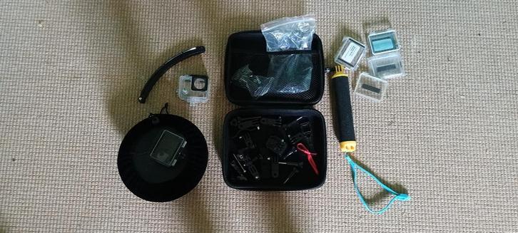Gopro case + accessoires, Audio, Tv en Foto, Actiecamera's, Zo goed als nieuw, GoPro, Ophalen of Verzenden