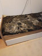 Bedlades 2stuks ZGAN, Ophalen, Overige materialen, Eenpersoons, Wit