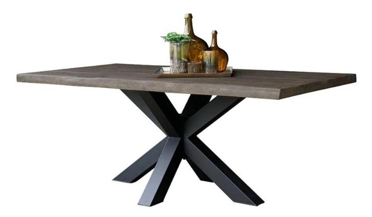 Boomstam Tafelblad zonder poten 210-100 cm serie rough haco, Huis en Inrichting, Tafels | Eettafels, Zo goed als nieuw, 100 tot 150 cm