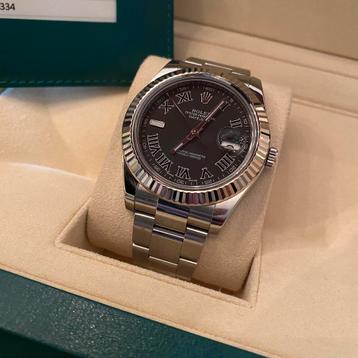 Rolex oyster perpetual datejust grey roman full set  beschikbaar voor biedingen