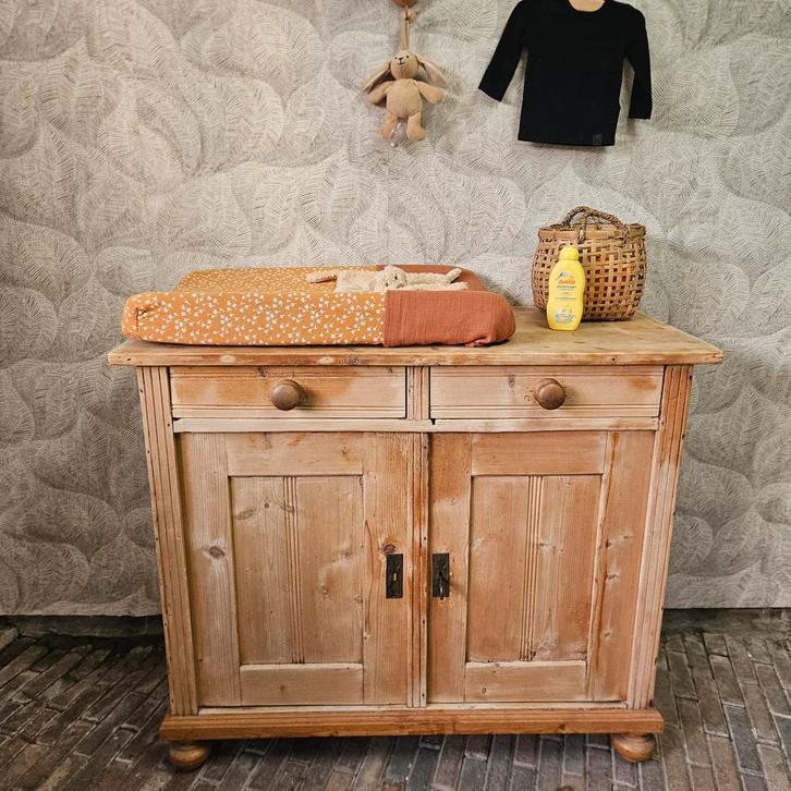 Leuke grenen houten commode/ dressoir, Huis en Inrichting, Kasten | Ladekasten, Zo goed als nieuw, Minder dan 100 cm, 25 tot 50 cm