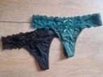 2 strings maat L, Ophalen of Verzenden, Zwart, String
