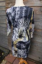 Jurk zwart/ creme/ oker Sweet Miss mt XL Vaste prijs, Zwart, Maat 46/48 (XL) of groter, Ophalen of Verzenden, Zo goed als nieuw