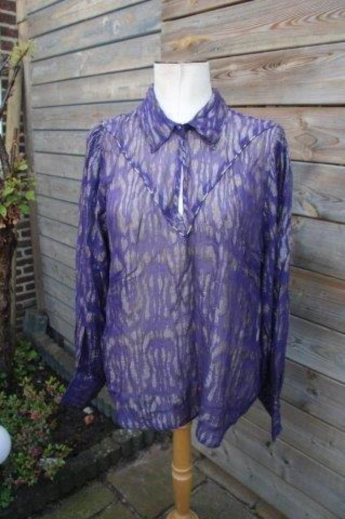 Tuniek paars/ goud Shoeby mt XXL transparant Vaste prijs AAN, Kleding | Dames, Blouses en Tunieken, Zo goed als nieuw, Maat 46/48 (XL) of groter