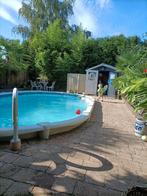 Te koop plastic zwembad rand van het merk vougeu, Ophalen, Zo goed als nieuw, Ovaal