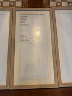 3 Fotolijsten 50x25 cm, Huis en Inrichting, Woonaccessoires | Lijsten, Ophalen of Verzenden, Zo goed als nieuw, Hout, Minder dan 50 cm