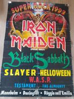 Iron Maiden Super Rock 1992 Slayer Black Sabbath, Verzenden, Deurposter of groter, Muziek, Rechthoekig Staand