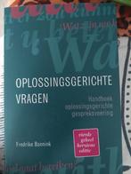 oplossingsgerichte vragen 4e editie, Boeken, Ophalen of Verzenden, Nieuw, HBO, Fredrike Bannink