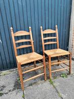 2 rieten stoelen, Antiek en Kunst, Antiek | Meubels | Stoelen en Banken, Ophalen