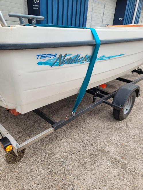 Terhi nordic  6020 opknapper  bieding gevraagd, Watersport en Boten, Vis- en Consoleboten, Gebruikt, 30 tot 50 pk, 3 tot 6 meter