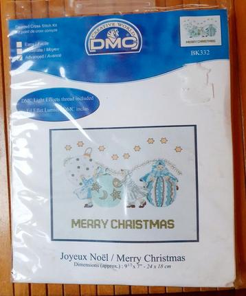  🎅 kerst merry christmas DMC borduurpakket nieuw beschikbaar voor biedingen