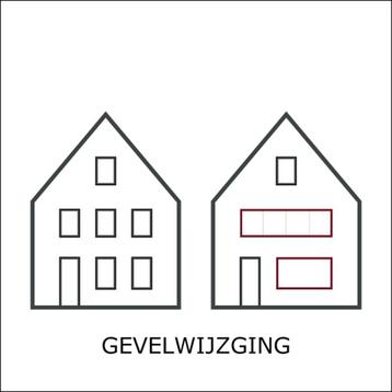 bouwtekening gevelwijziging verbouwen beschikbaar voor biedingen