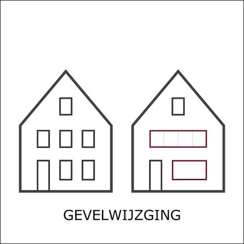 bouwtekening gevelwijziging verbouwen, Hobby en Vrije tijd, Overige Hobby en Vrije tijd, Nieuw, Verzenden