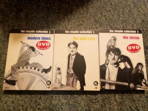 Charlie Chaplin 3 slapstick humor klassiekers, Cd's en Dvd's, Dvd's | Klassiekers, Zo goed als nieuw, Komedie, Voor 1940, Alle leeftijden