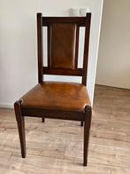 Vintage Eetkamerstoelen - Set van 4, Huis en Inrichting, Stoelen, Ophalen, Gebruikt, Bruin, Vier