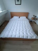 Tweepersoonsbed Ikea Malm 160x200cm, Huis en Inrichting, Slaapkamer | Bedden, 160 cm, Wit, Zo goed als nieuw, Hout