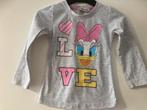 Nette longsleeve daisy duck maat 92/98, Ophalen of Verzenden, Zo goed als nieuw, Meisje, Shirt of Longsleeve