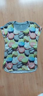 Zijden shirt met macaron print van MarcCain, maat 36, Overige kleuren, Ophalen of Verzenden, Zo goed als nieuw, Korte mouw