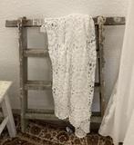 Brocante oud houten linnenrek - droogrek - wasrek - trapje, Antiek en Kunst, Ophalen