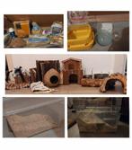 Hamsterhok & div. benodigdheden, gratis reismand & mini kooi, Dieren en Toebehoren, Minder dan 60 cm, Ophalen of Verzenden, Zo goed als nieuw