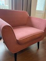 Woood fauteuil Rocco verlours roze, Ophalen, Eenpersoons, Minder dan 75 cm, Zo goed als nieuw
