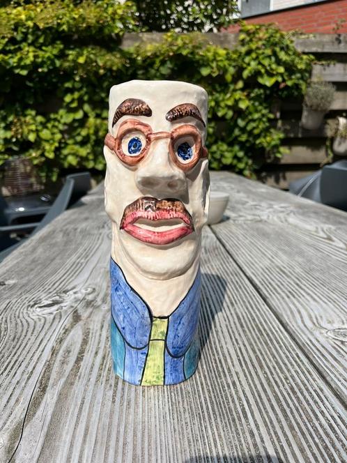 Art piece face gezicht vaas Vila del art angerlo, Huis en Inrichting, Woonaccessoires | Vazen, Gebruikt, Overige kleuren, Minder dan 50 cm