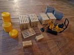 Bruder minigraver JCB, pallets, hooibalen, kuubskisten ect, Kinderen en Baby's, Speelgoed | Speelgoedvoertuigen, Ophalen of Verzenden