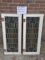 Glas in lood ramen, uit jaren '30 woning, Doe-het-zelf en Verbouw, Ophalen, Gevelraam of Ruit, Gebruikt, Minder dan 80 cm
