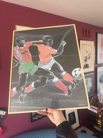 H. Wiersma '89 | Voetbal Kunst | Oranje Elftal  Art Deco beschikbaar voor biedingen
